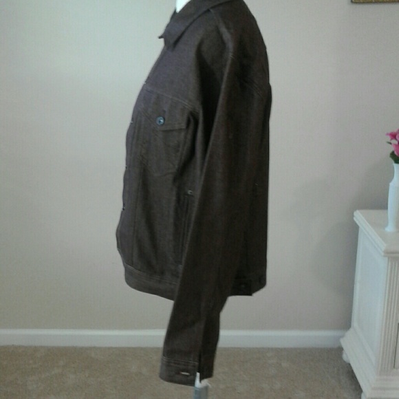 ROCAWEAR Man's brown denim jacket, Sz 42, - Picture 4 of 7